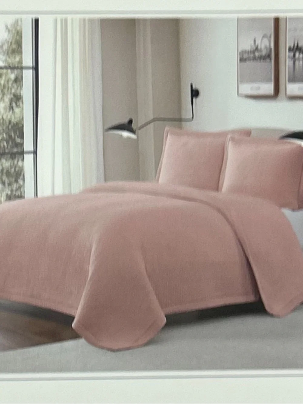 Brooks Brothers Pink King Quilt Set 106”x92”